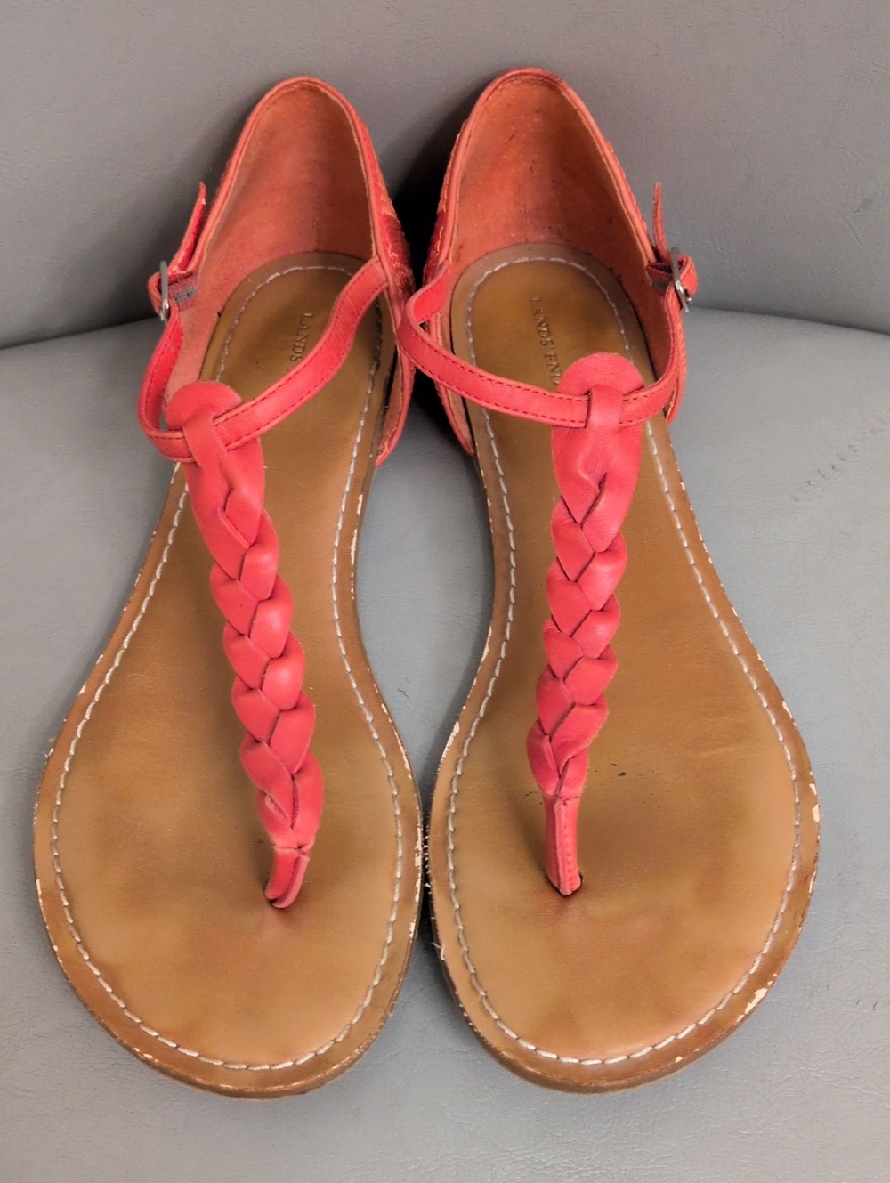 Lands End Fabric Sandals